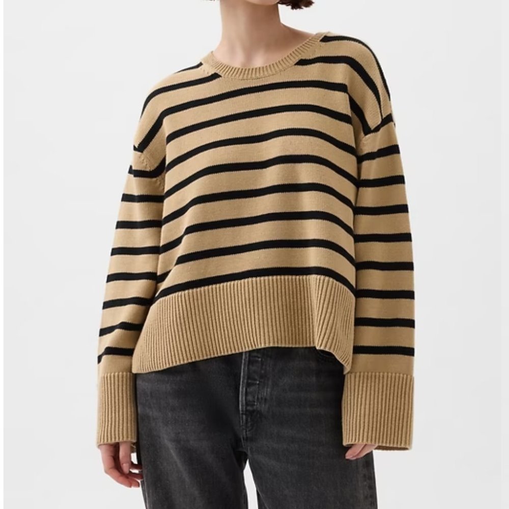 NWT 24/7 Split-Hem Shrunken Sweater Size Small